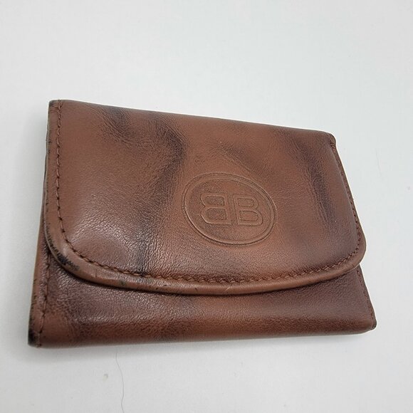 Vintage Buxton Key-Tainer Brown Genuine Leather Key Holder Organizer - Picture 2 of 9